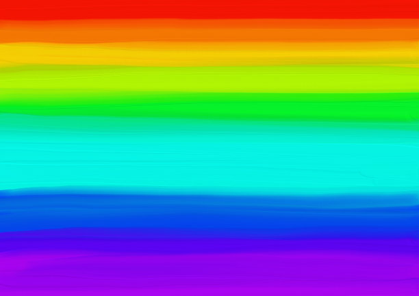 背景。在帆布上的抽象油画。彩虹光谱上明亮的大线条图片下载