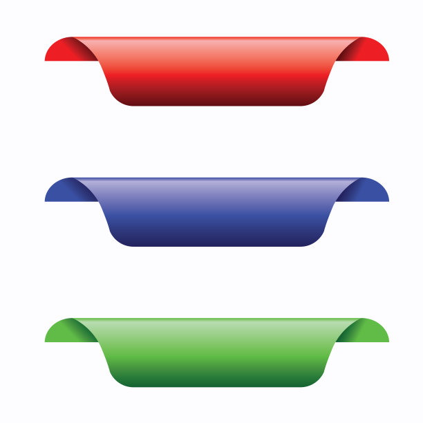 新的时尚丝带标签。设计的顶部或角边。矢量插图。图片下载