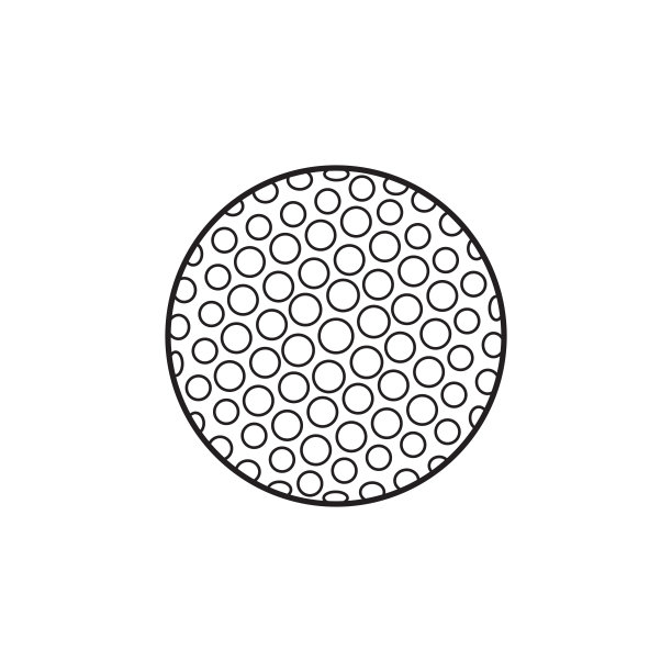 高尔夫球平面线图标上的白色背景。简单的矢量标志艺术的比赛插图和体育应用程序。每股收益10图片下载