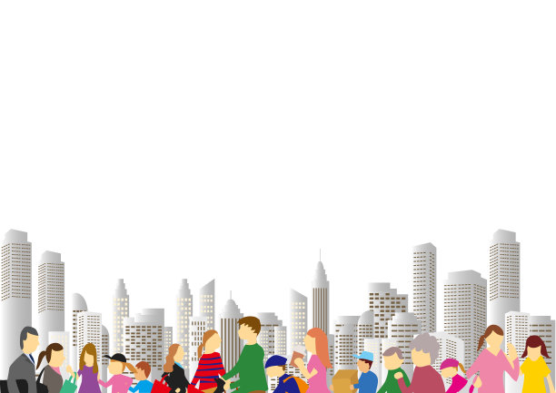 人们在城市和建筑中的生活方式图片下载