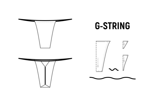 女式G字裤。图片下载