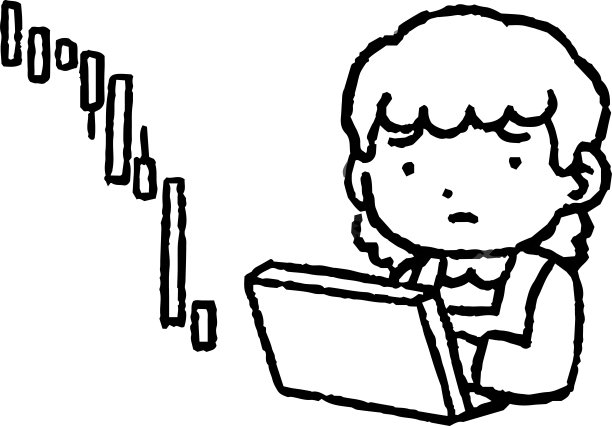 黑白家庭主妇投资亏本图片下载