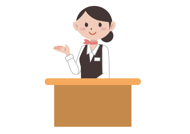 信息接待员女图片下载