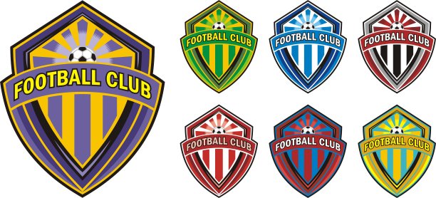 足球俱乐部的标志图片下载