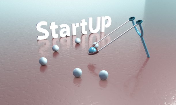 启动字母与启动概念。3 d演示。图片下载