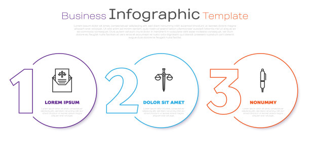 传讯，正义天平和笔录。业务信息模板。向量图片下载