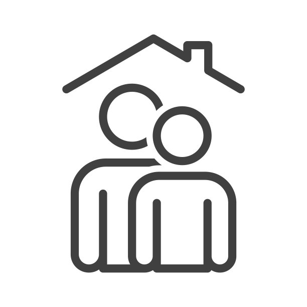 自我隔离的家庭偶像。一张简单的图片，不同身高的人一个接一个。闭关锁国则教训摧毁。白色背景上的孤立矢量。图片下载