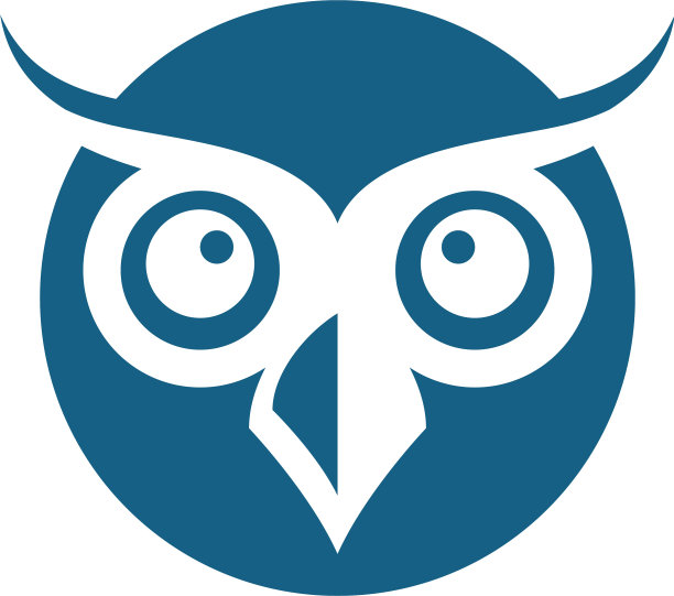 猫头鹰鸟标志模板图片下载