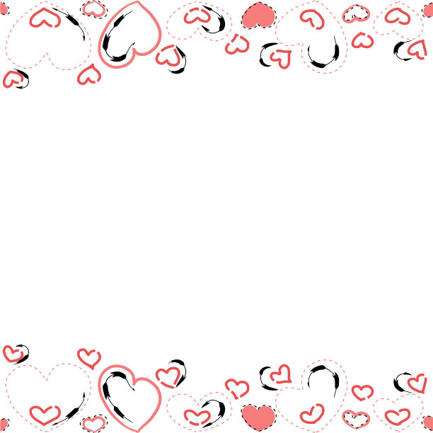 用心和箭做成的框架。情人节贺卡，婚礼请柬，婚礼设计。图片下载