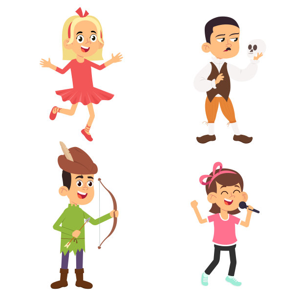 剧院的孩子。图片下载