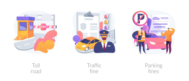 驾驶违章的抽象概念图片下载