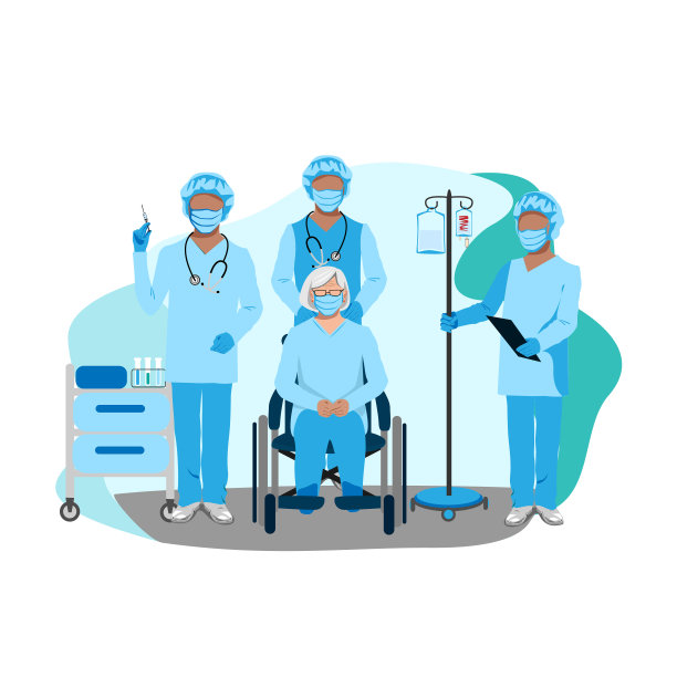 护士照顾老人图片下载