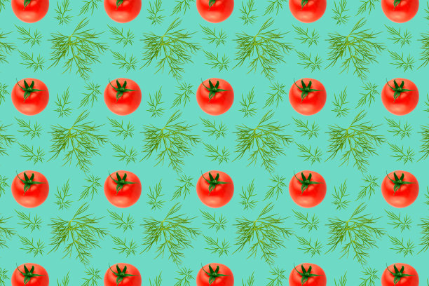 新鲜蔬菜的图案分离在创造性的颜色纹理图片下载