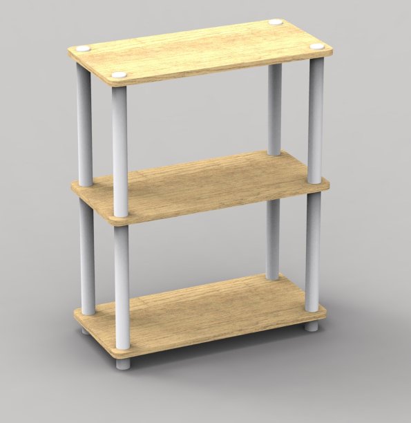 渲染三维橱柜，边板，咖啡桌家具图片下载