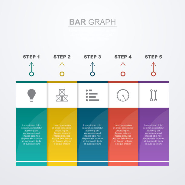 条形图图表财务分析图片下载