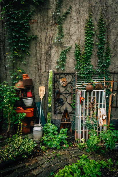 第九街社区花园公园，在东村，曼哈顿，纽约市图片下载