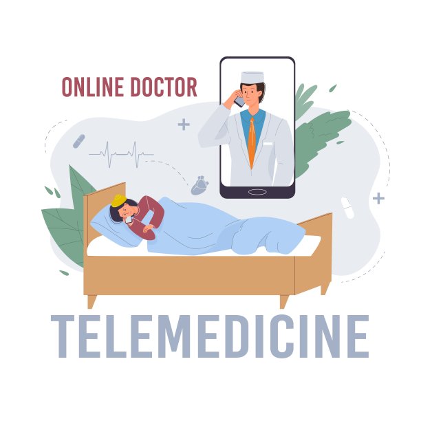 平面卡通医生人物矢量插图概念图片下载