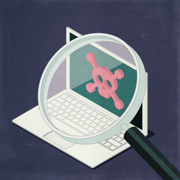 防病毒检测计算机上的恶意软件图片下载