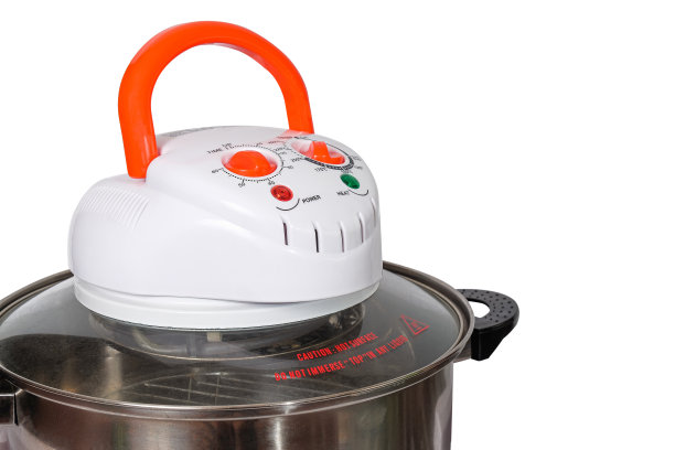 电对流烤箱与不锈钢锅容器，厨房用具。图片下载