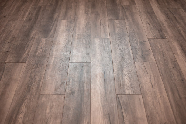 用棕色的木结构层压板。木板覆盖透视背景图片下载