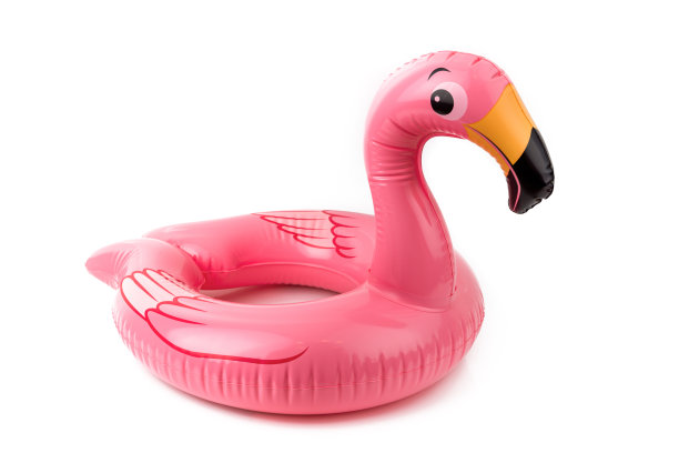 充气火烈鸟玩具夏天图片下载