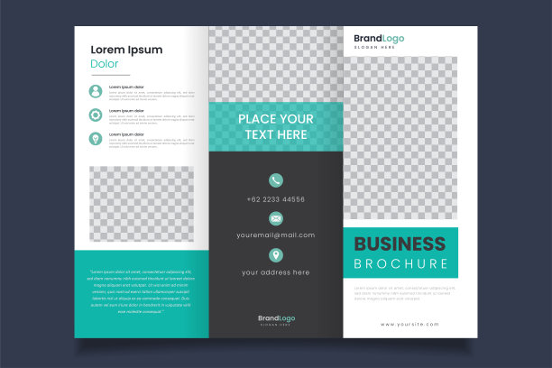 专业设计三重商务宣传册模板图片下载