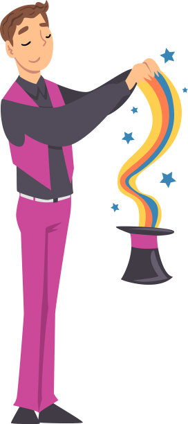 魔术师做的戏法与大礼帽魔术师图片下载