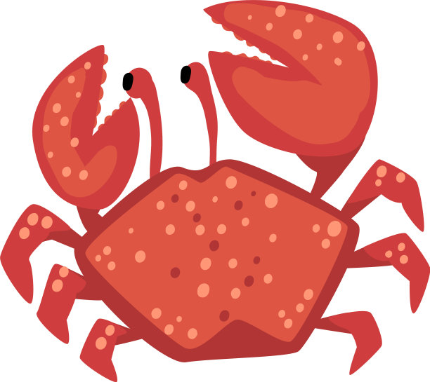 红蟹动物海洋生物元素海洋或海洋素材图片