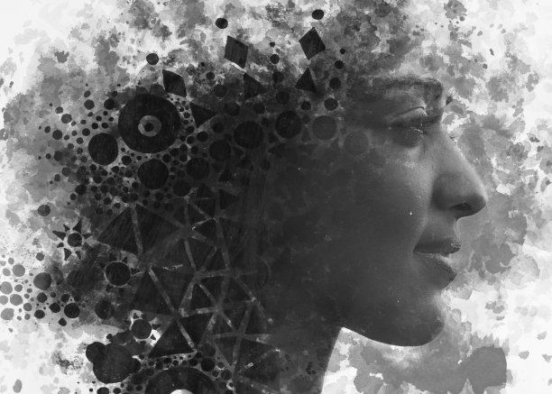 创造性的肖像照片处理图片下载