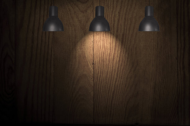 照明空白木墙背景图片下载