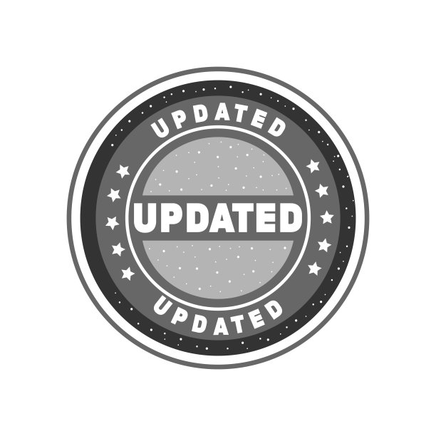 更新的灰色圆形邮票图片下载