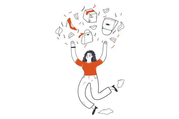 时尚购物、销售、消费理念图片下载