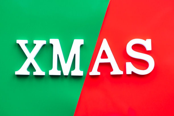 圣诞贺卡白色圣诞信的节日背景图片下载