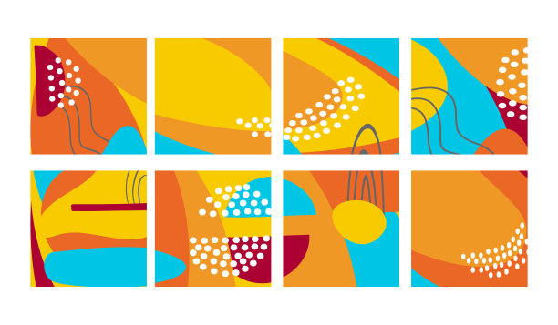 设定有趣的手绘彩色图形涂鸦图片下载