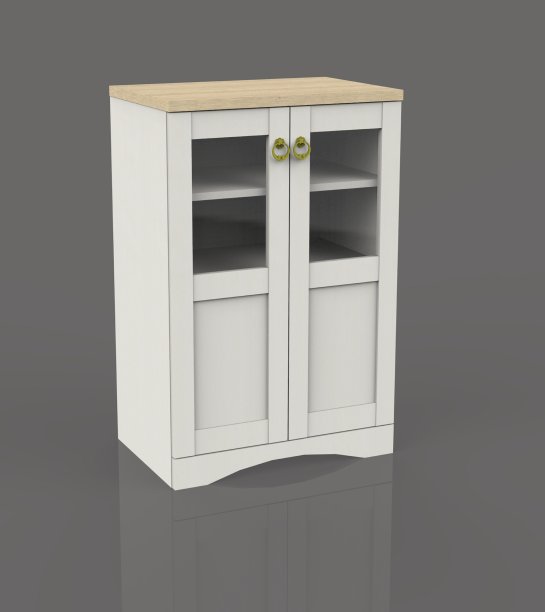 渲染三维橱柜，边板，咖啡桌家具图片下载