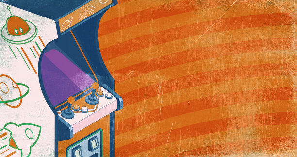 色彩斑斓的拱廊机图片下载