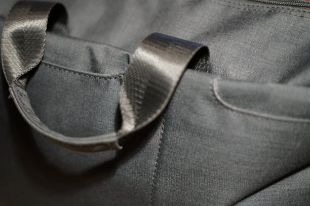 经典布袋的提手。深蓝色的颜色。图片下载