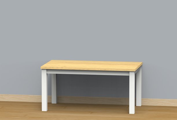 渲染三维橱柜，边板，咖啡桌家具图片下载