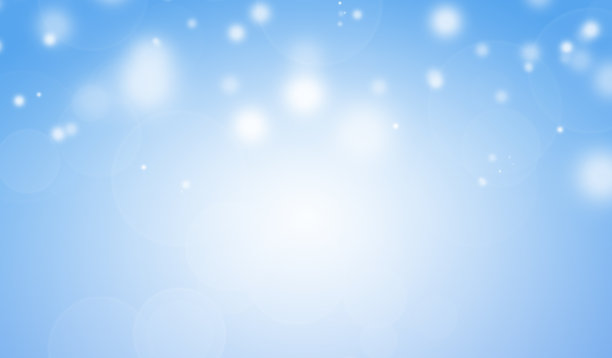 白光散焦，庆典，散焦圣诞，散焦闪光模糊的蓝色背景与复制空间。插图。图片下载