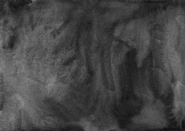 水彩黑色和灰色的背景纹理手绘。水彩抽象旧单色叠加。纸上有墨迹。图片下载