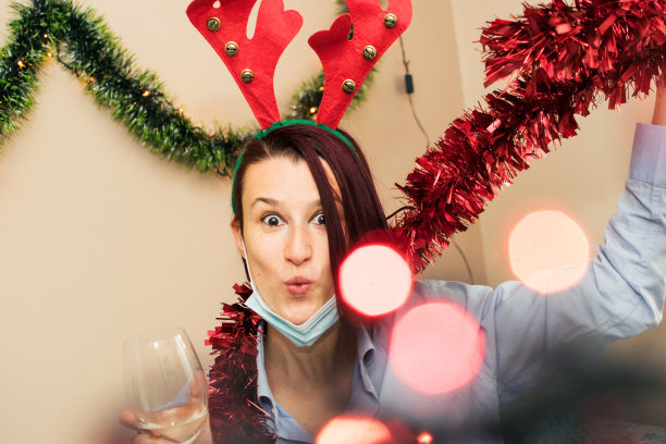 圣诞晚会库存照片图片下载