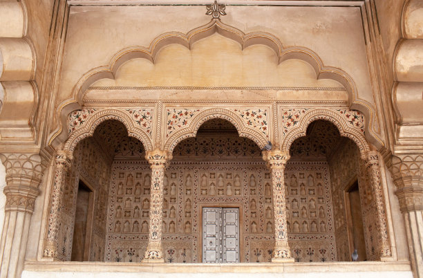 Diwan-i-Am，印度阿格拉红堡公众礼堂图片下载