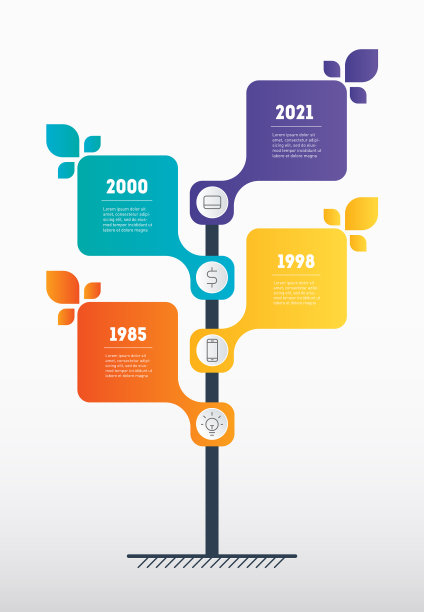 具有4个选项的业务表示概念图片下载