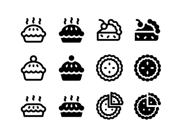 馅饼蛋糕图标矢量图片下载