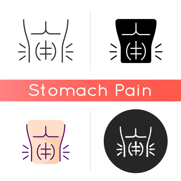 腹肌拉伤图标图片下载