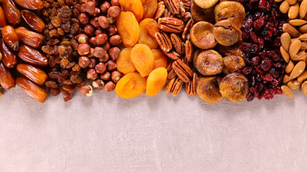 坚果和干果背景图片下载