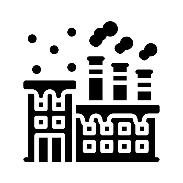 雪镇冬季相关厂房与窗户和冰矢量在实体设计，图片下载