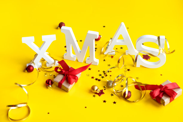 圣诞贺卡白色圣诞信的节日背景图片下载