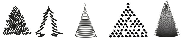 圣诞插画圣诞树-圣诞卡图片下载