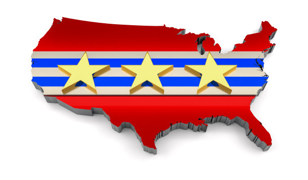 美国总统选举。3D渲染图片下载